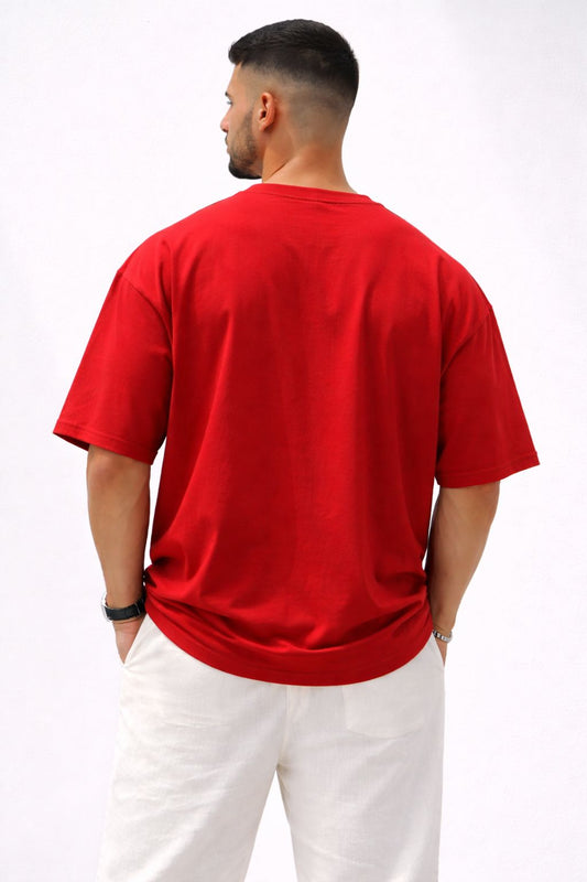 Over Size T-Shirt - Red