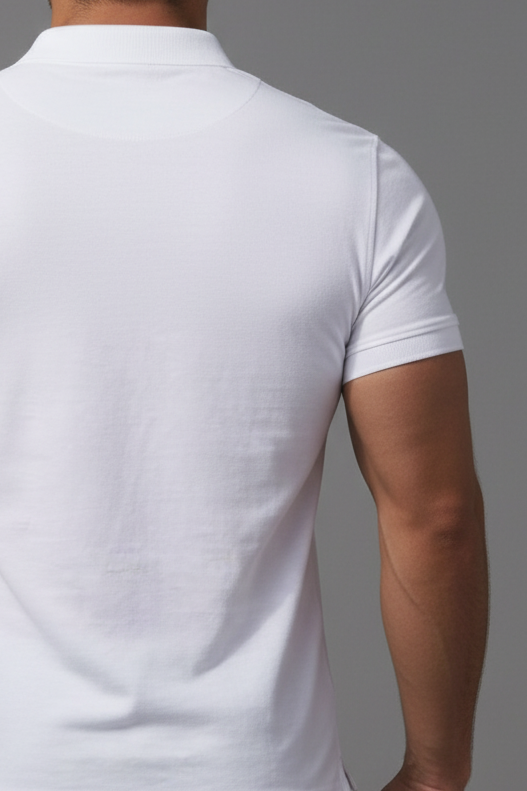 Slim Polo Shirt - White